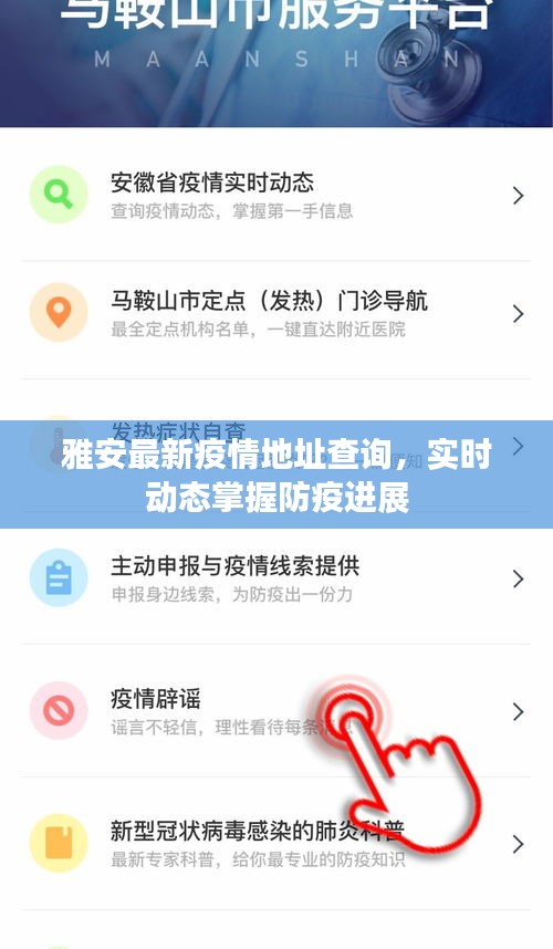雅安最新疫情地址查询，实时动态掌握防疫进展