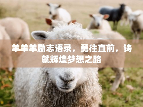 羊羊羊励志语录，勇往直前，铸就辉煌梦想之路