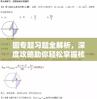 圆专题习题全解析，深度攻略助你轻松掌握核心知识！
